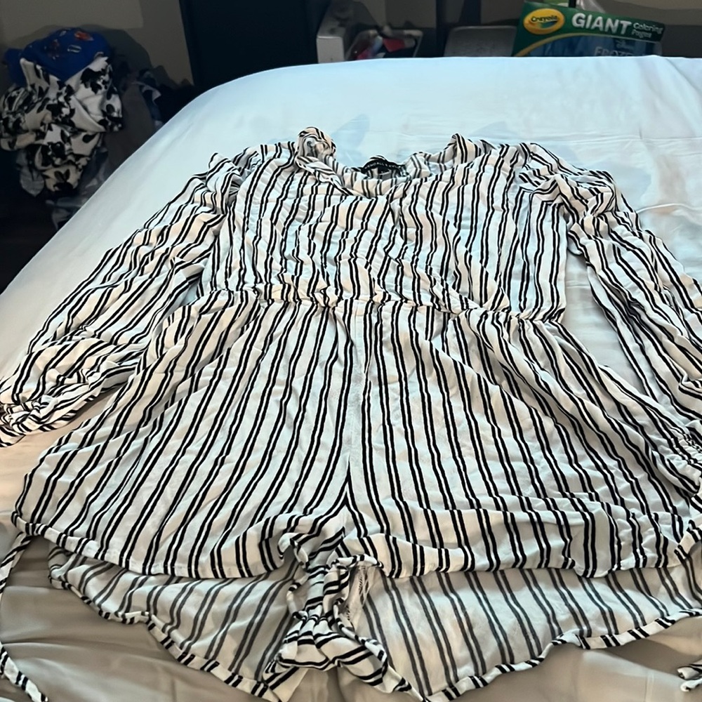 Striped romper